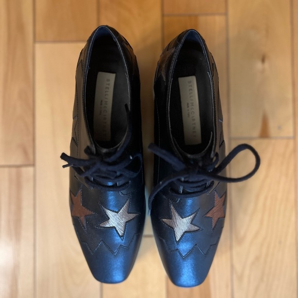 Stella McCartney black and bronze Elyse platform sneakers - Picture 13 of 13